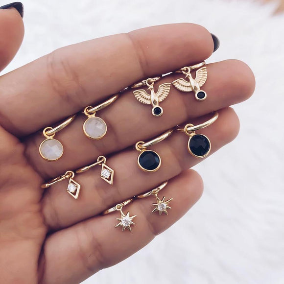 Aretes Circulares Vintage