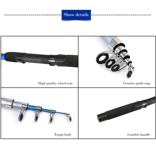 Kit de Caña de Pescar Retráctil Ultraligera con Bolsa de Accesorios - Image 10