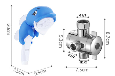 Conjunto de Ducha de Lluvia con Diseño Infantil - Alcachofa Manual para Baño - Image 9