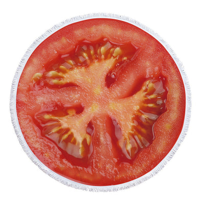 Tapete de Playa Redondo Estampado de Frutas - Image 15