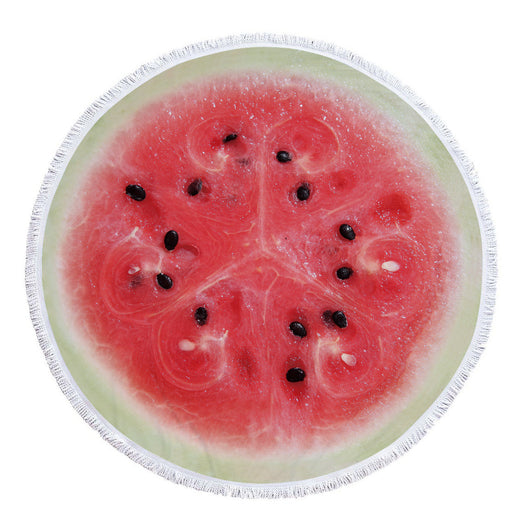 Tapete de Playa Redondo Estampado de Frutas - Image 16