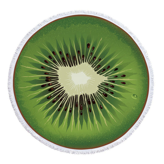 Tapete de Playa Redondo Estampado de Frutas - Image 18