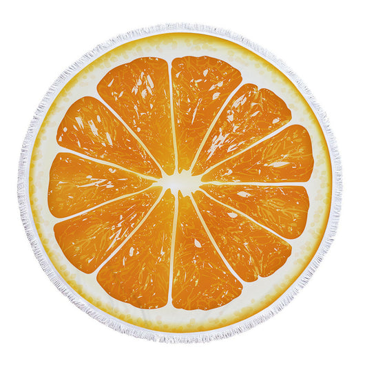 Tapete de Playa Redondo Estampado de Frutas - Image 19
