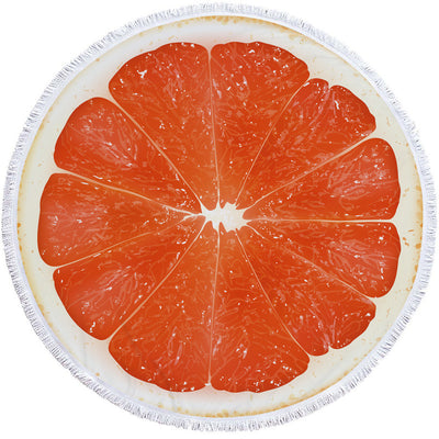 Tapete de Playa Redondo Estampado de Frutas - Image 36