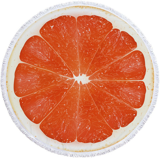 Tapete de Playa Redondo Estampado de Frutas - Image 36