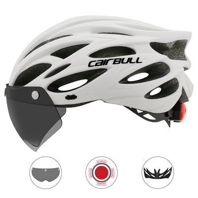 Casco de Ciclismo de Montaña con Visera, Lente Integrada y Luz Trasera - Image 13