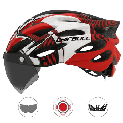 Casco de Ciclismo de Montaña con Visera, Lente Integrada y Luz Trasera - Image 14
