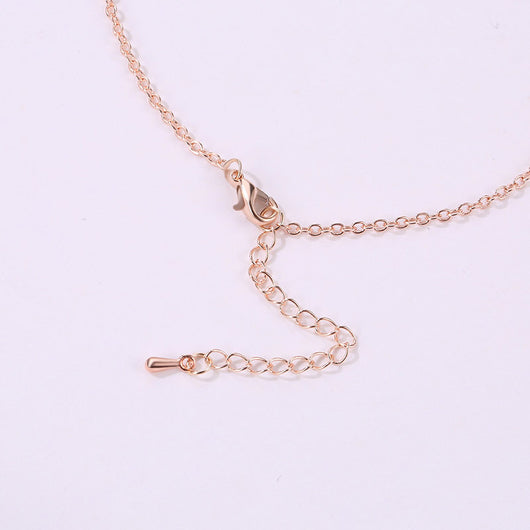 Collar de Acero Titanio Oro Rosado con Ojo Demonio - Cadena Corta Estilo Europeo - Image 9