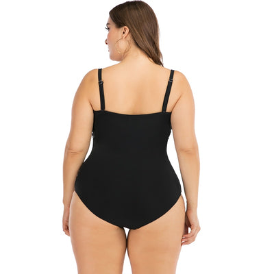Traje de Baño Estampado Patchwork Negro - Image 9