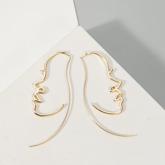 Aretes Artísticos de Silueta Facial - Estilo y Personalidad - Image 11