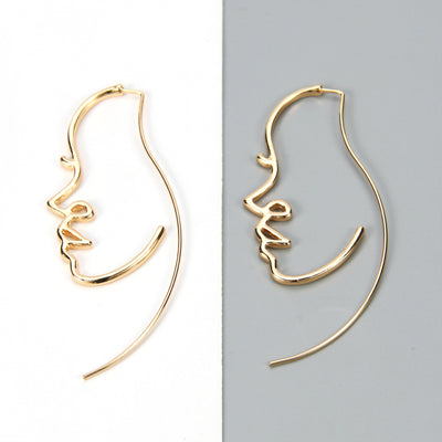 Aretes Artísticos de Silueta Facial - Estilo y Personalidad - Image 13