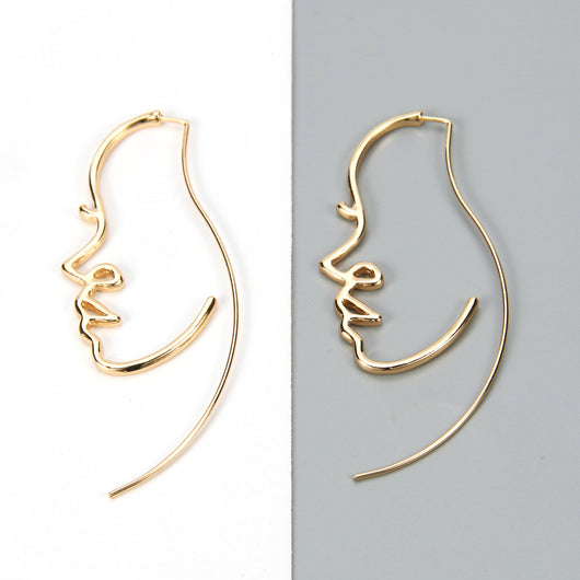Aretes Artísticos de Silueta Facial - Estilo y Personalidad - Image 13