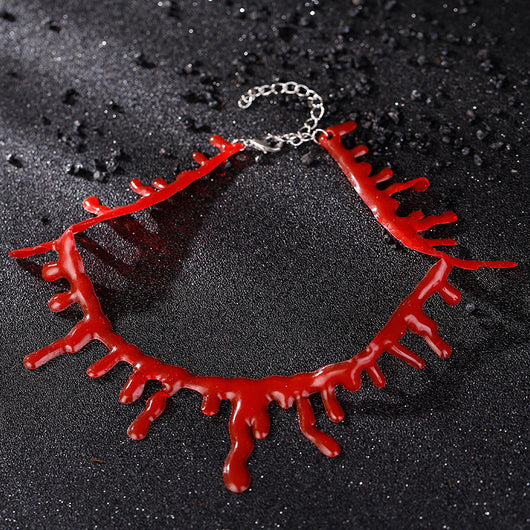 Collar Punk Gota de Sangre Halloween Unisex para Hombre y Mujer - Image 4