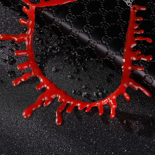 Collar Punk Gota de Sangre Halloween Unisex para Hombre y Mujer - Image 5