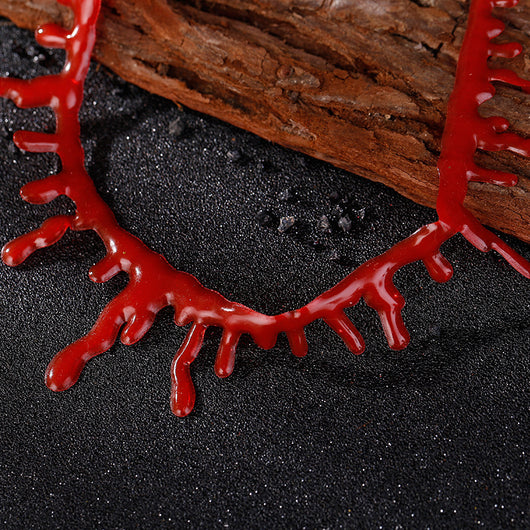 Collar Punk Gota de Sangre Halloween Unisex para Hombre y Mujer - Image 6