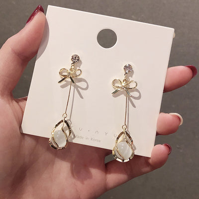 Aretes Largos Colgantes de Cristal para Mujer - Diseño Elegante y Sofisticado - Image 24