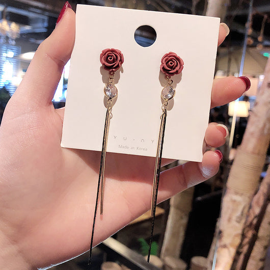 Aretes Largos Colgantes de Cristal para Mujer - Diseño Elegante y Sofisticado - Image 30