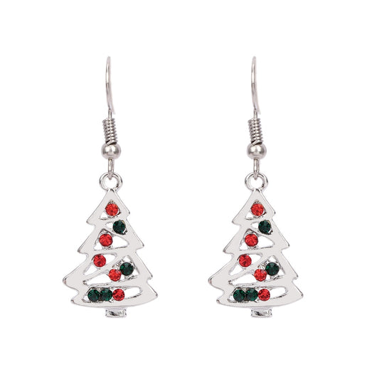 Aretes Navideños de Árbol de Cristal Rojo - Pendientes de Moda para Mujer - Image 14