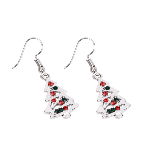 Aretes Navideños de Árbol de Cristal Rojo - Pendientes de Moda para Mujer - Image 15