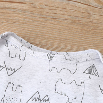 Conjunto de Tres Piezas Infantil Otoño Invierno con Diseño Cartoon - Image 14