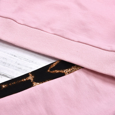 Suéter Bicolor Estampado Leopardo con Detalles de Cuentas - Image 13