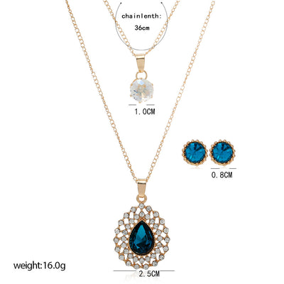 Conjunto de Collar y Aretes de Diamantes Brillantes - Image 5