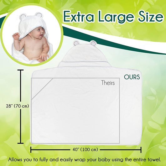 Toalla de Baño Infantil con Capucha Orejas de Osito - Bata Térmica Suave - Image 11