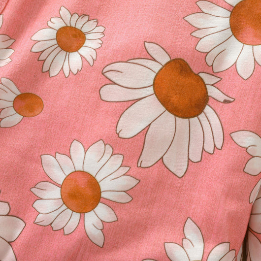 Mono para Bebé Niña Estampado Girasol con Mangas Volantes y Cierre Oculto - Image 19