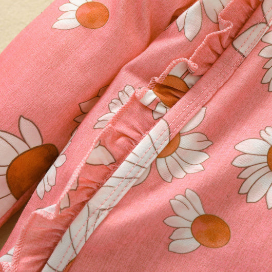 Mono para Bebé Niña Estampado Girasol con Mangas Volantes y Cierre Oculto - Image 20