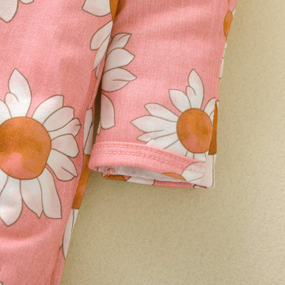 Mono para Bebé Niña Estampado Girasol con Mangas Volantes y Cierre Oculto - Image 21