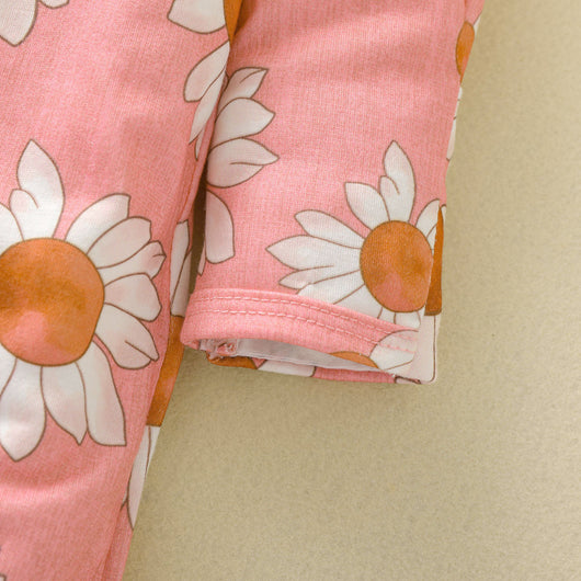 Mono para Bebé Niña Estampado Girasol con Mangas Volantes y Cierre Oculto - Image 21
