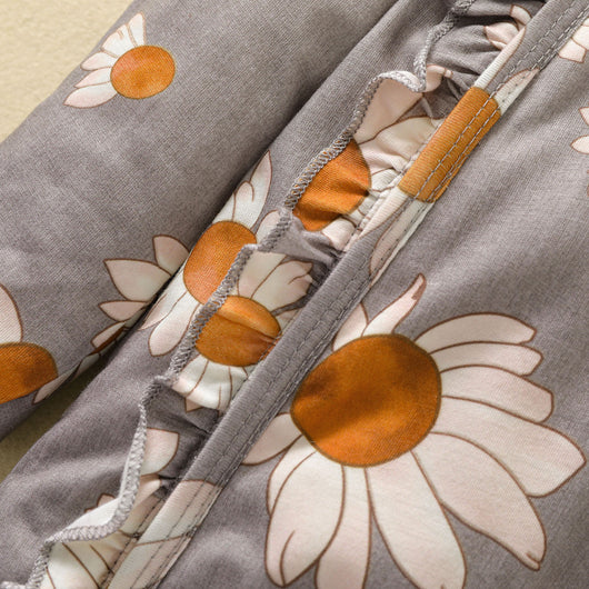 Mono para Bebé Niña Estampado Girasol con Mangas Volantes y Cierre Oculto - Image 40