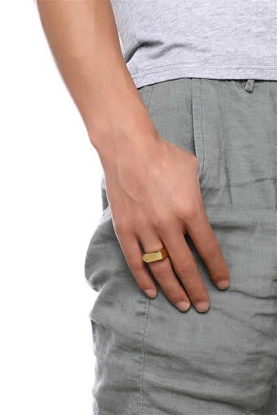 Anillo Cuadrado de Acero Inoxidable Negro para Hombre - Estilo Rock Vintage Hip Hop - Image 8