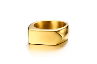 Anillo Cuadrado de Acero Inoxidable Negro para Hombre - Estilo Rock Vintage Hip Hop - Image 9