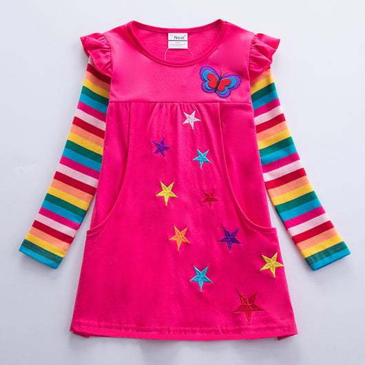Vestido Infantil de Lentejuelas para Otoño e Invierno - Image 10