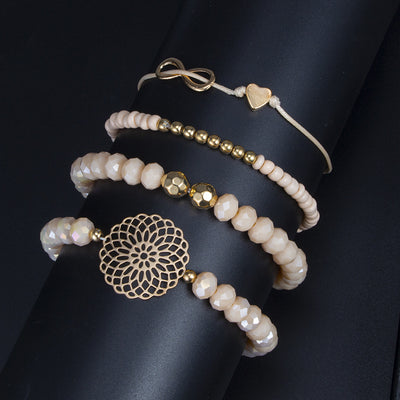 Pulsera de cuentas con lazo floral - Image 5