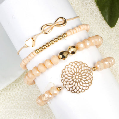 Pulsera de cuentas con lazo floral - Image 7