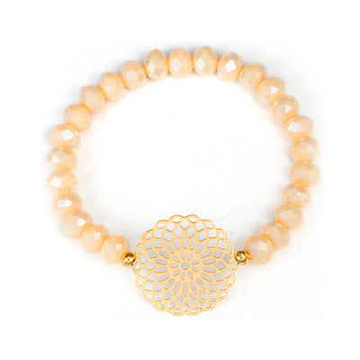 Pulsera de cuentas con lazo floral - Image 10