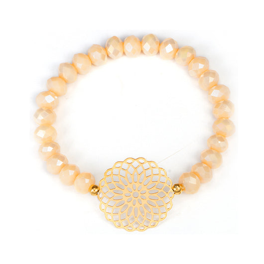 Pulsera de cuentas con lazo floral - Image 10