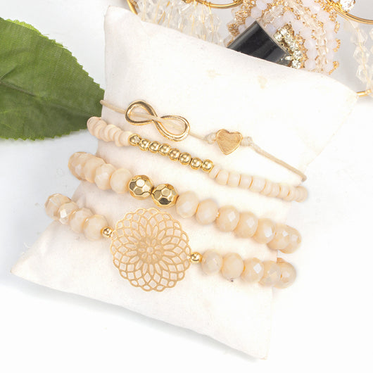 Pulsera de cuentas con lazo floral - Image 12