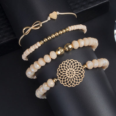 Pulsera de cuentas con lazo floral - Image 13