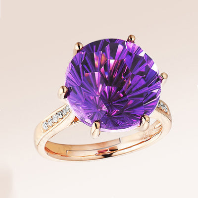 Anillo de Amatista con Diseño de Tortuga y Seis Garras - Image 6