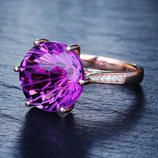 Anillo de Amatista con Diseño de Tortuga y Seis Garras - Image 8