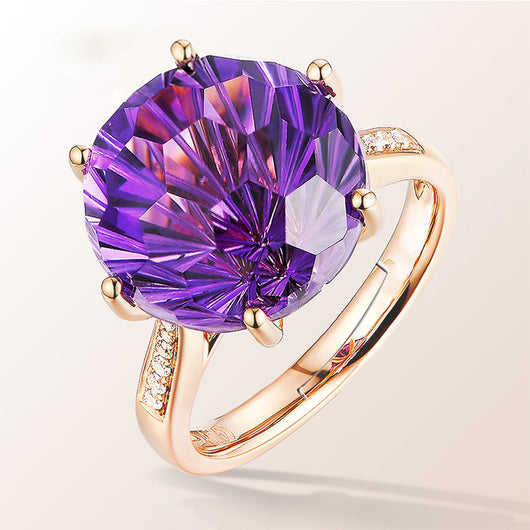 Anillo de Amatista con Diseño de Tortuga y Seis Garras - Image 10