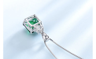 Anillo Colgante de Plata Esterlina con Esmeralda Nano - Image 9