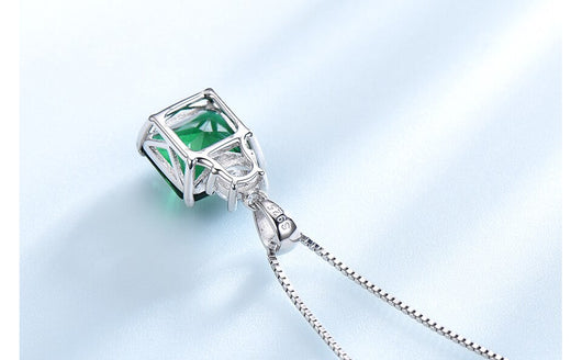 Anillo Colgante de Plata Esterlina con Esmeralda Nano - Image 9