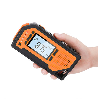 Linterna Solar de Emergencia Multifunción con Carga Manual y Radio - Image 10