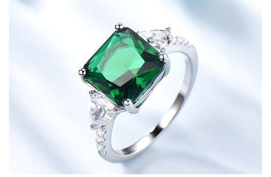 Anillo Colgante de Plata Esterlina con Esmeralda Nano - Image 12