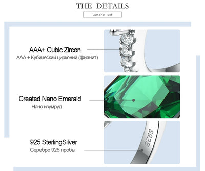 Anillo Colgante de Plata Esterlina con Esmeralda Nano - Image 14