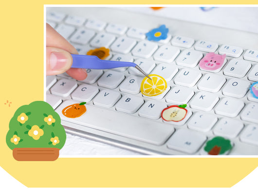 100 pieces of die-cut tape featuring cute plant and flower designs, including bushes, cacti, and various blossoms. - Image 10